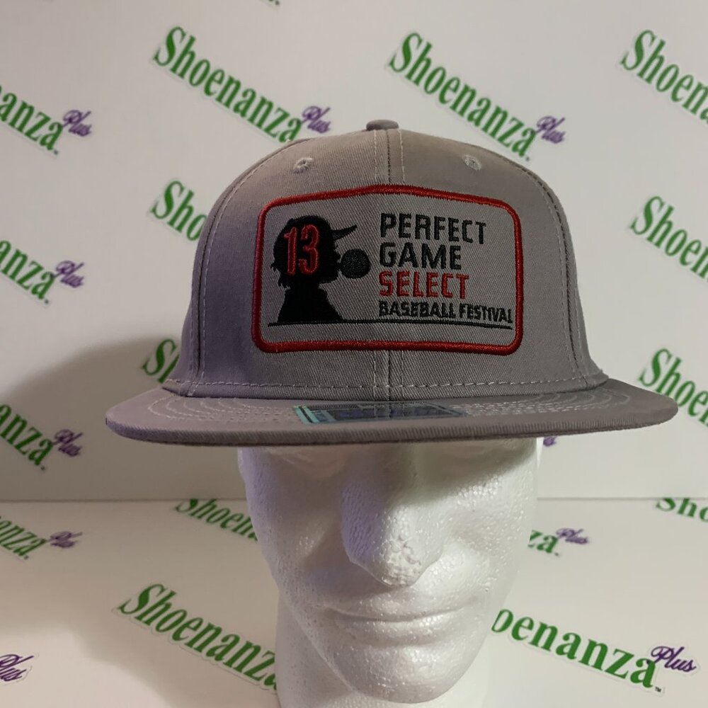 Perfect Game Hat Select Baseball Festival #13 Snapback Adjustable Gray Cap OSFM
